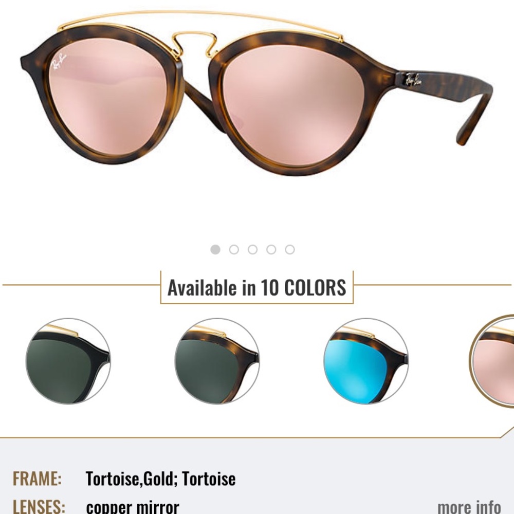 NWOT Gatsby II Ray Ban Sunglasses